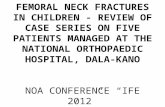 Management of femoral neck fractures in children