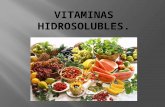 Bioqu­mica, Equipo 3, Tema 1: Vitaminas Hidrosolubles