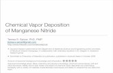 Chemical vapor deposition of manganese nitride