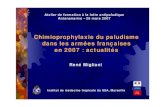 Actualités de la chimioprophylaxie antipaludique dans les armées françaises en 2007