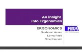An insight into ergonomics - FIRA OPEN DAY - May 2014