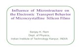 My Thesis: Influence of Microstructure on the Electronic Transport Behavior of Microcrystalline Silicon Films