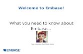 Embase: Tips and tricks for trainers - Webinar, 27 Nov 2013