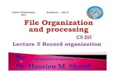 CS215 - Lec 5  record organization