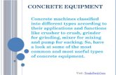 Concrete equipments