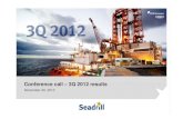 Seadrill Q3 2012 results presentation