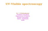 UV Visible Spectroscopy