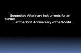 Veterinary instruments for the Wisconsin veterinary medical display