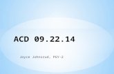 Acd 9/22/14 Joyce Johnsrud
