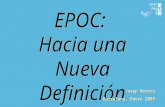 EPOC, hacia una nueva definición