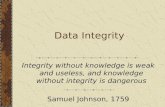 Data integrity