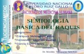 SemiologÍa BÁsica Del Raquis Tucienciamedic FMH-UNPRG