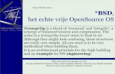 BSD, het Echt Vrije Open Source OS