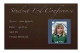 Student Led Conference - Anni