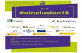 Programa foro #einclusion13