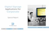 S&L Digital Signage - Digital Signage Applications for Corporate - Special Report