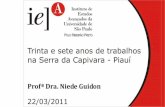 IEA - Trinta e sete anos de trabalhos na Serra da Capivara