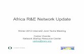 Africa R&E Network Update Winter 2012