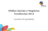 Negócios e Mídias Sociais  Leandro Krug Batista