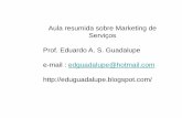 Aula de Marketing de Serviços - Eduardo Guadalupe