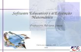 Software Educativo e a Educação Matemática