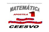 Apostila Ensino Fundamental  CEESVO - Matemática 01