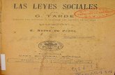 TARDE, Gabriel - Las Leyes Sociales