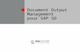 SAP SD Génération et distribution de dossiers de Vente