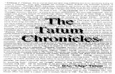 The Tatum Chronicles[1]