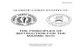 Principles of Instruction for the Marine NCO