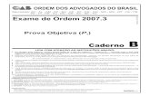 Exame OAB 2007-3 Prova Objetiva - Caderno B