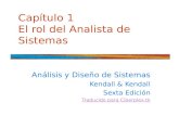 El rol del analista de Sistemas - Kendall