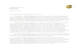 Scott Casey UPS VP Labor Letter, UPS, IPA, UPS Pilots, IPA Pilots