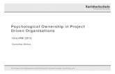 Psychological Ownership in Project Driven Organisations von Veronika Dinius