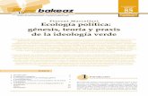 Ecología Política - Génesis, teoría y praxis de la ideología verde