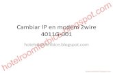 Cambiar IP en 2wire 4011G-001