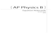 Physics Note Cards