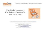 Successful Job Interview With the Body Language Cards - Example