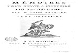 Barruel Augustin - Memoires Pour Servir l Histoire Du Jacobisme - Tome IV