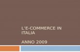 L'e-commerce in Italia - 2009