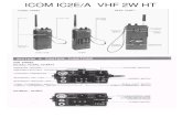 ICOM IC-2E IC-2A VHF FM Transceiver - Service Manual and Schematics