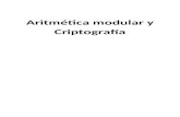 Aritmética modular y Criptografía