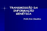 TRANSMISSÃO DE INFORMAÇAO GENETICA CMC 2011