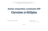 Analiza Comparativa a Produselor ERP Clarvision&ASiSplus