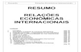 Relações Econômicas Internacionais