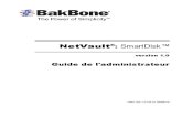 NetVault SmartDisk Administrators Guide FR