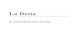 La Betìa - Angelo Beolco detto Ruzante