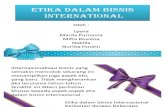 Etika Dalam Bisnis Internasional