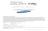 Generic Gt-p7510 Galaxy Tab 10-1 Spanish User Manual