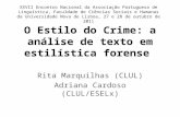 O Estilo do Crime: a análise de texto em estilística forense